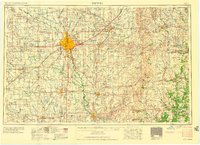 1955 Map of Wichita, 1959 Print
