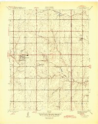 Download a high-resolution, GPS-compatible USGS topo map for Andover, KS (1945 edition)