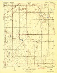 Download a high-resolution, GPS-compatible USGS topo map for Bayneville, KS (1943 edition)