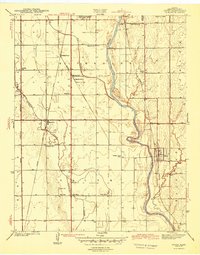 preview thumbnail of historical topo map of Derby, KS in 1943