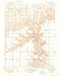 preview thumbnail of historical topo map of Scott County, KS in 1942