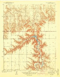 preview thumbnail of historical topo map of Scott County, KS in 1942