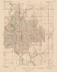 1943 Map of Wichita, KS