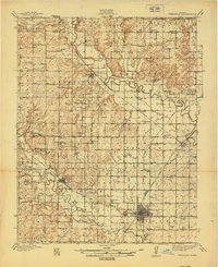 preview thumbnail of historical topo map of Fredonia, KS in 1939