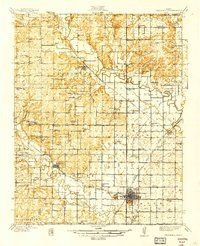 Download a high-resolution, GPS-compatible USGS topo map for Fredonia, KS (1939 edition)