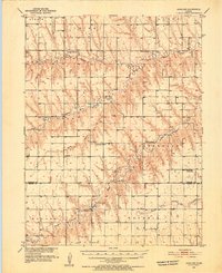 1951 Map of Achilles, 1952 Print