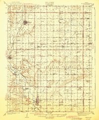 Download a high-resolution, GPS-compatible USGS topo map for Altoona, KS (1943 edition)