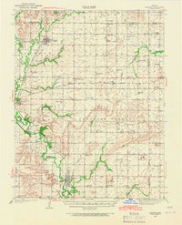 1938 Map of Altoona, KS, 1966 Print