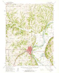 preview thumbnail of historical topo map of Atchison, KS in 1960