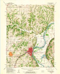 Download a high-resolution, GPS-compatible USGS topo map for Atchison, KS (1961 edition)