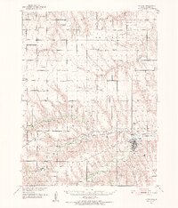 1951 Map of Atwood, KS, 1952 Print