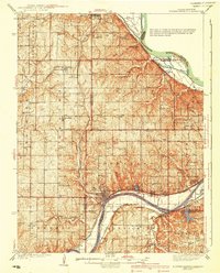 Download a high-resolution, GPS-compatible USGS topo map for Bonner Springs, KS (1940 edition)