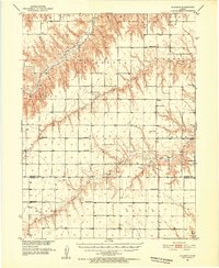 1951 Map of Chardon, 1952 Print