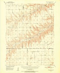 1951 Map of Dewey Ranch, 1952 Print
