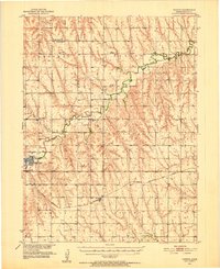 Download a high-resolution, GPS-compatible USGS topo map for Kanona, KS (1952 edition)