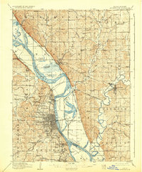 Download a high-resolution, GPS-compatible USGS topo map for Leavenworth, KS (1932 edition)