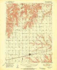 preview thumbnail of historical topo map of Rawlins County, KS in 1951