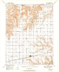 preview thumbnail of historical topo map of Rawlins County, KS in 1950