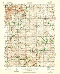 1946 Map of Altamont, KS, 1965 Print