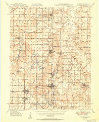 Download a high-resolution, GPS-compatible USGS topo map for Mulberry, KS (1950 edition)