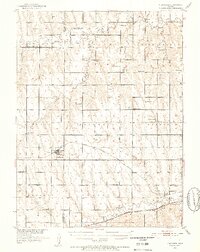1951 Map of Norcatur, KS, 1952 Print