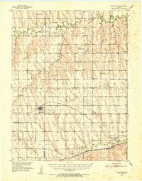1951 Map of Norcatur, 1952 Print