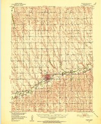 1951 Map of Norton, 1952 Print