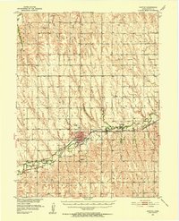 1951 Map of Norton, 1956 Print