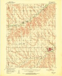 preview thumbnail of historical topo map of Oberlin, KS in 1951