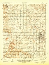 preview thumbnail of historical topo map of Parsons, KS in 1946