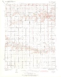 1939 Map of Scott County, KS, 1971 Print