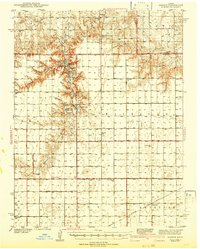 Download a high-resolution, GPS-compatible USGS topo map for Sandon, KS (1942 edition)