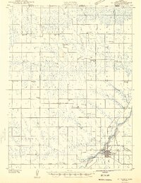 1942 Map of St. Francis, KS, 1943 Print