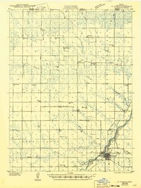 1943 Map of St. Francis, KS, 1949 Print