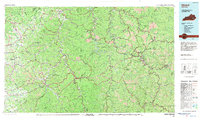 preview thumbnail of historical topo map of Hazard, KY in 1977
