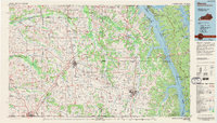 preview thumbnail of historical topo map of Murray, KY in 1986