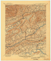 1894 Map of Estillville, 1945 Print