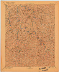 1891 Map of Hazard, 1918 Print