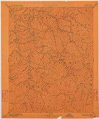 1891 Map of Hazard, 1911 Print