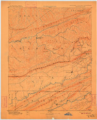 1891 Map of Jonesville, 1910 Print