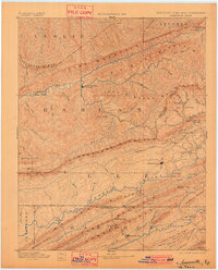 1891 Map of Jonesville, 1901 Print