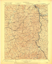 1903 Map of Kenova, 1919 Print