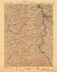 1903 Map of Kenova, 1930 Print