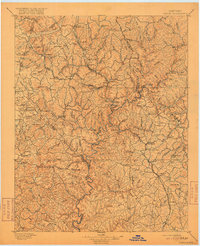 1897 Map of Rockcastle County, KY, 1917 Print