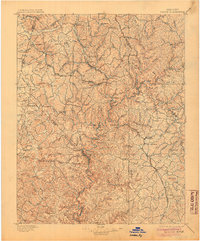 1897 Map of Rockcastle County, KY, 1904 Print
