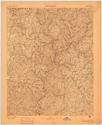 1893 Map of Rockcastle County, KY