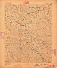 1892 Map of Prestonsburg, 1898 Print