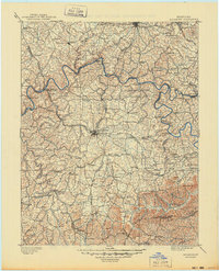 1897 Map of Richmond, 1949 Print