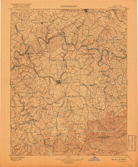 1897 Map of Richmond, 1918 Print