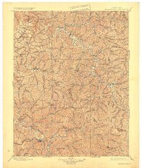1899 Map of Salyersville, 1924 Print
